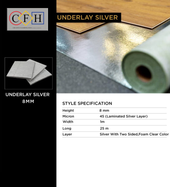 SILVER UNDERLAY 8MM